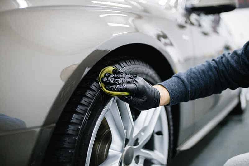 Auto Detailing | Photo of tires being polished