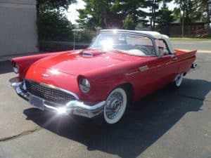 1957 red Ford Thunderbird | Car Restoration photo 2