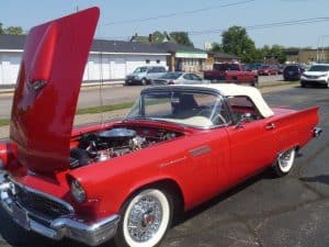 1957 red Ford Thunderbird | Car Restoration photo 3